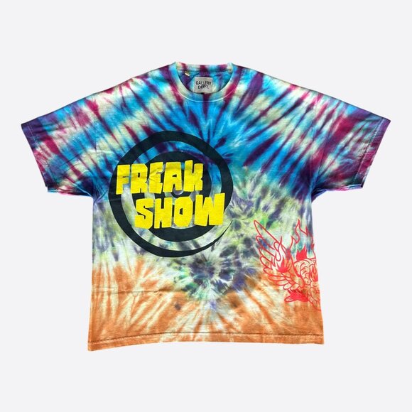 Gallery Dept Multicolor Tie-Dye Freak Show Spiral Logo T-Shirt